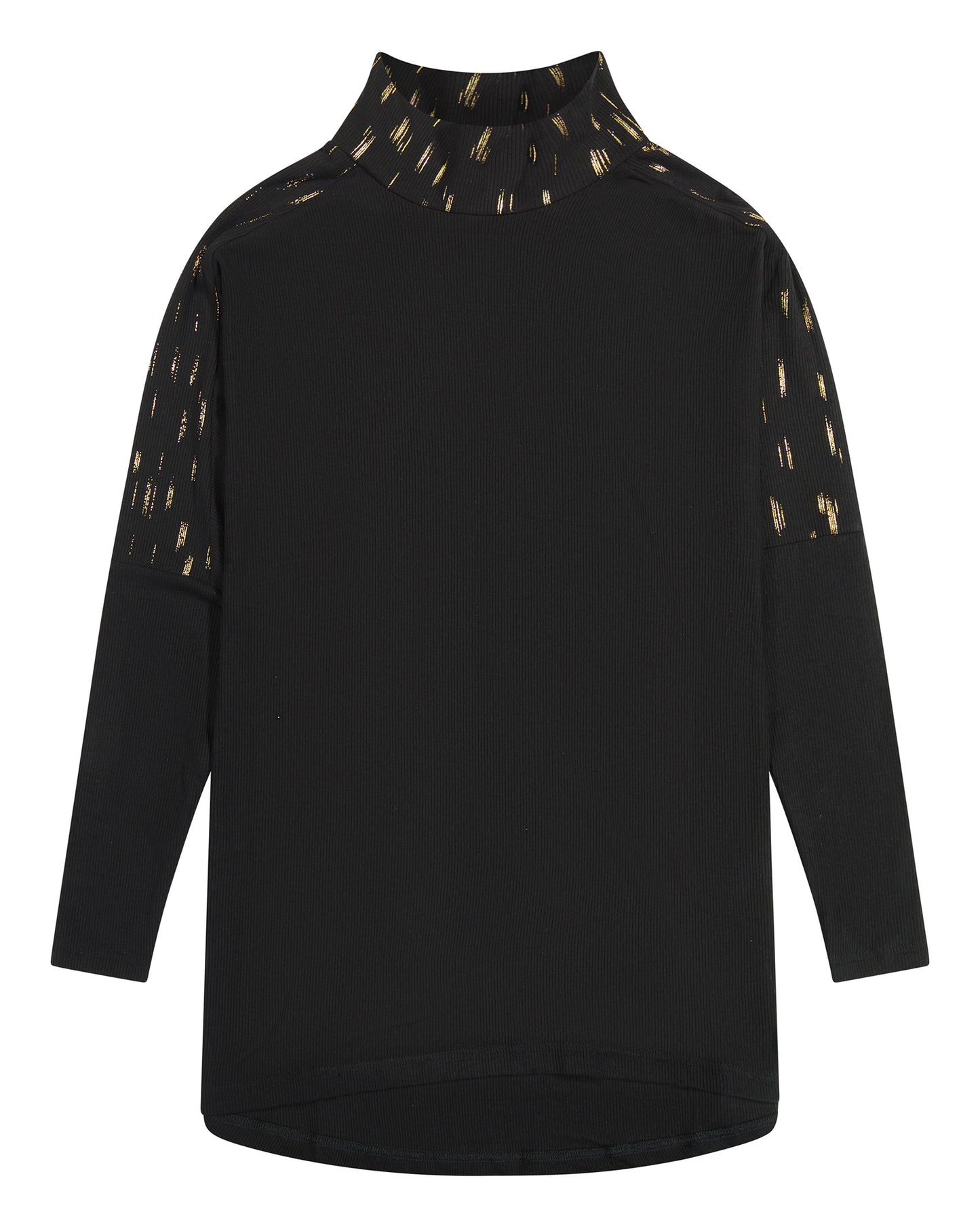 Foil Dolman Turtleneck