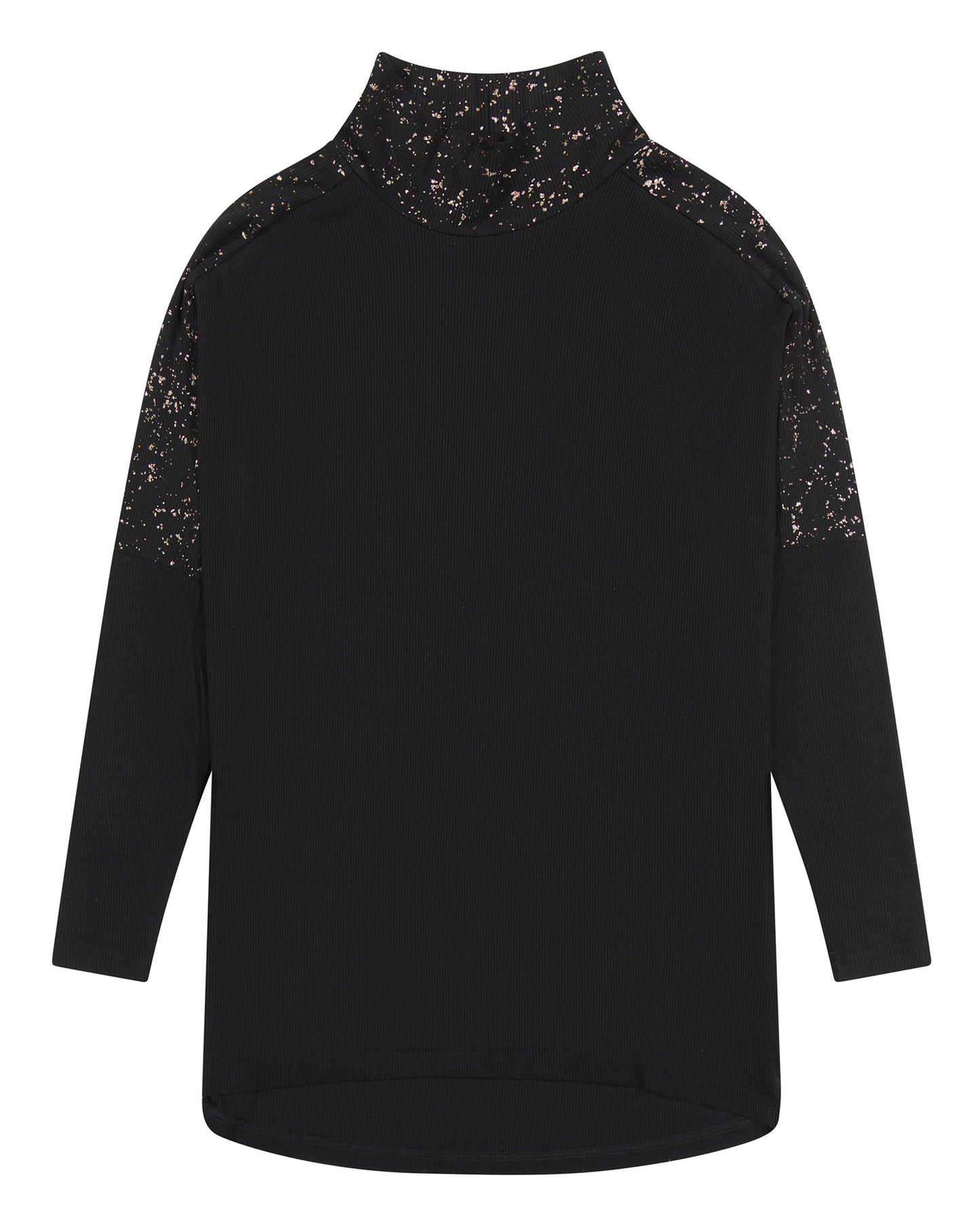 Foil Dolman Turtleneck