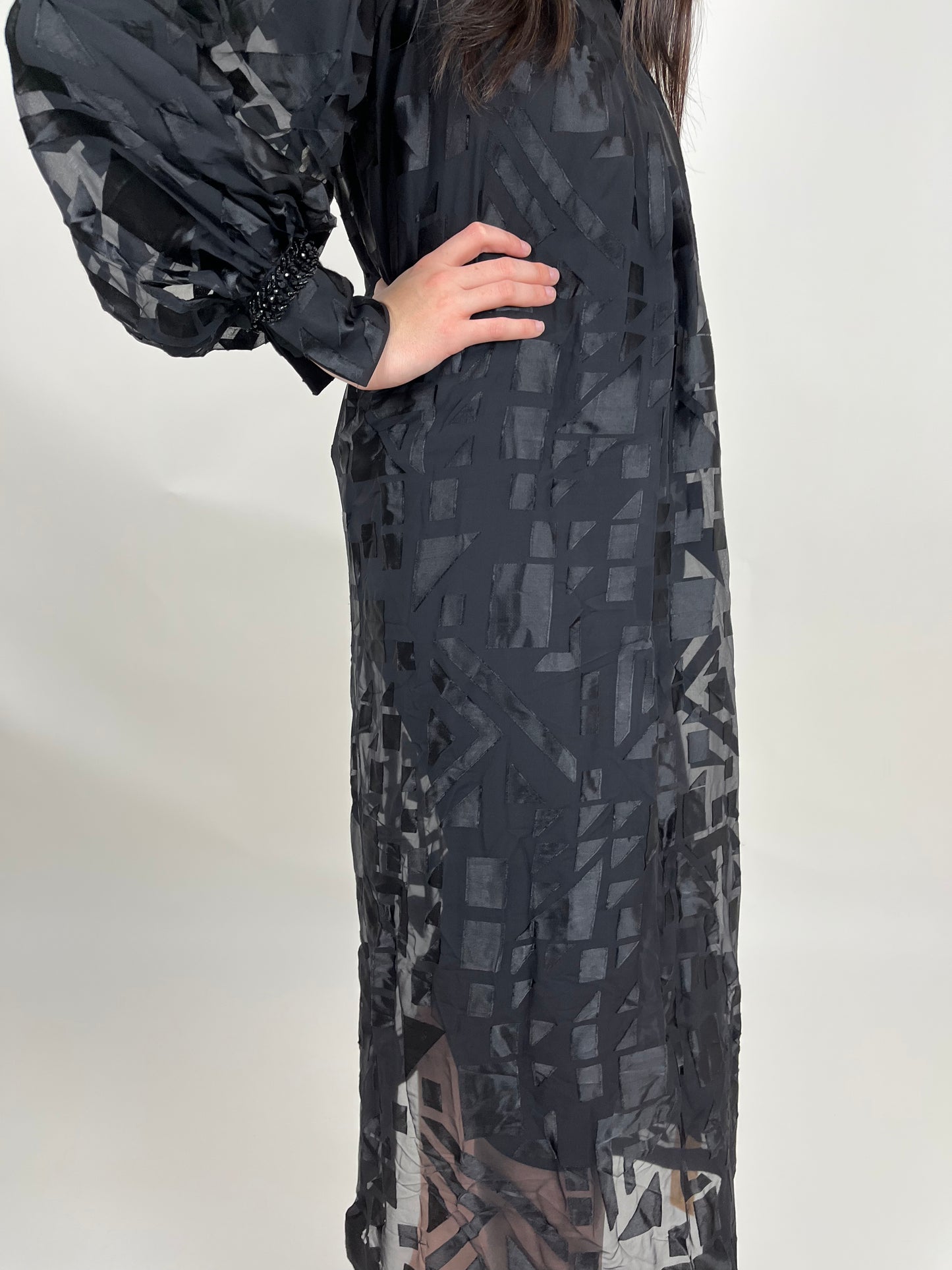 Printed Collar Dress