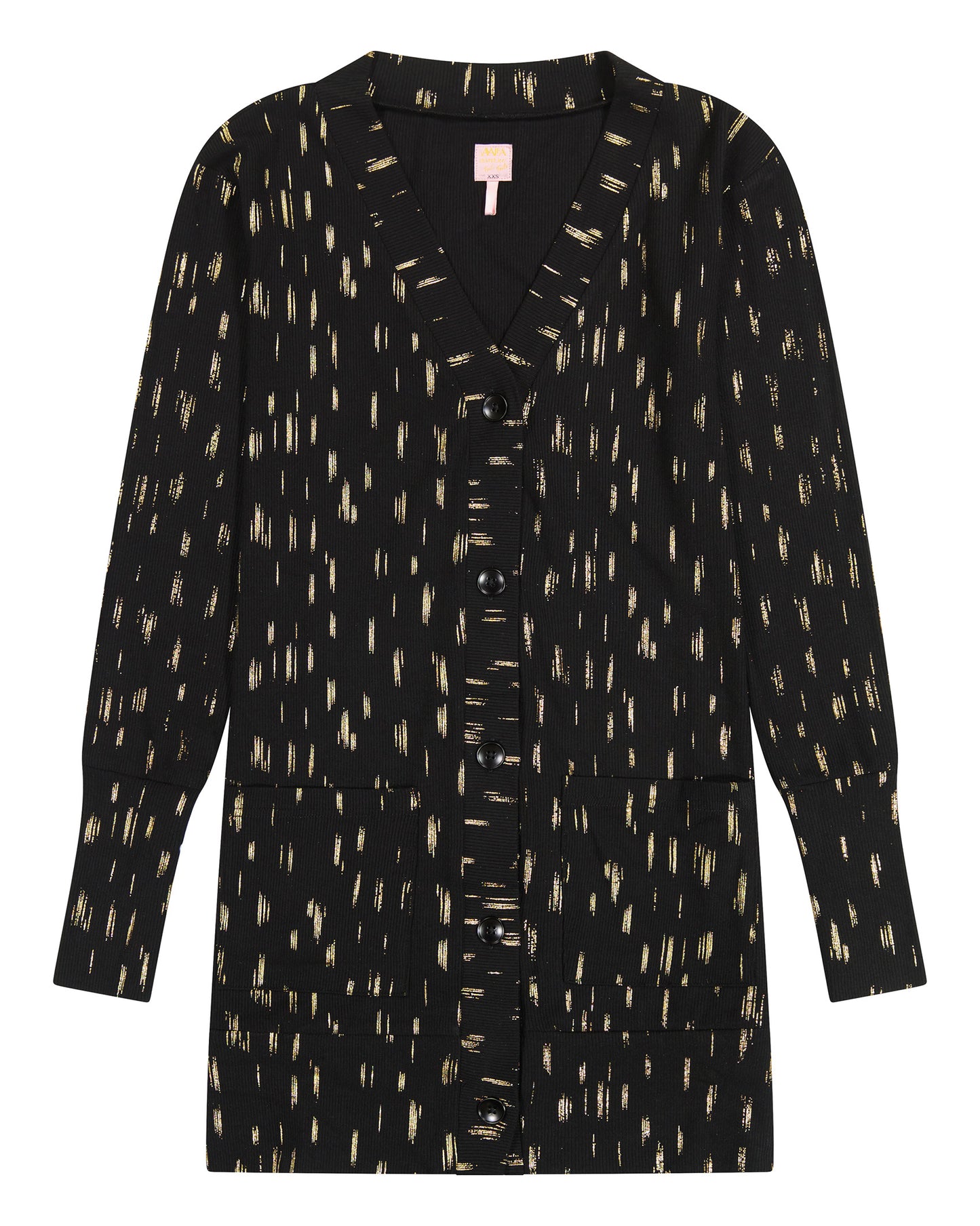 Long Foil Cardigan