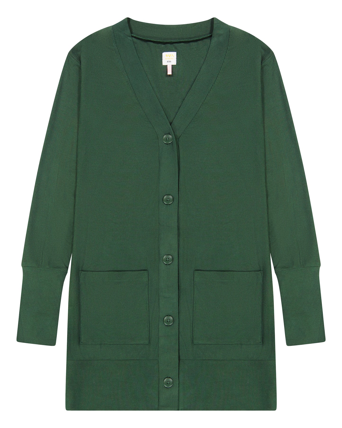 Long Rib Jersey Cardigan
