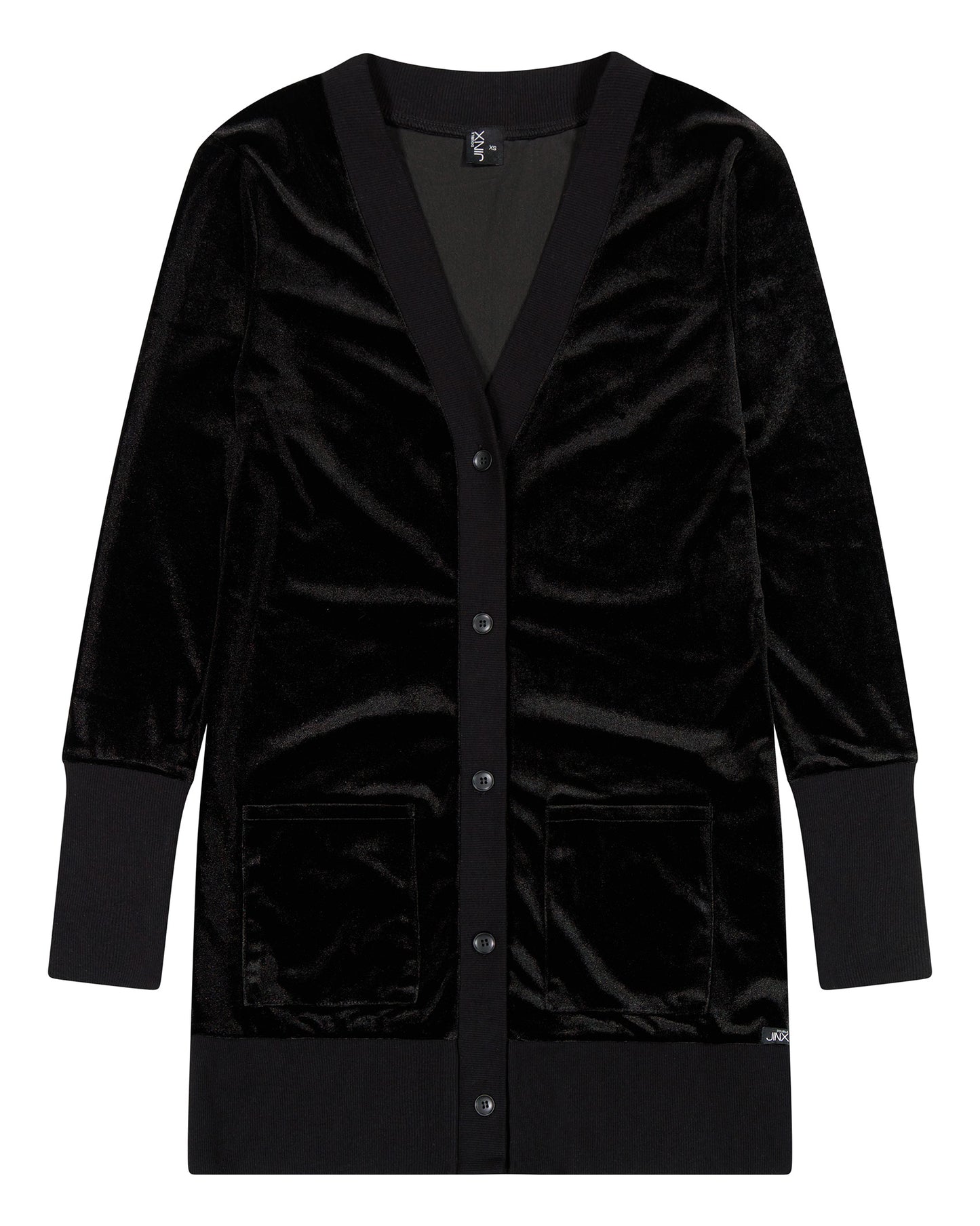 Long Velvet Cardigan