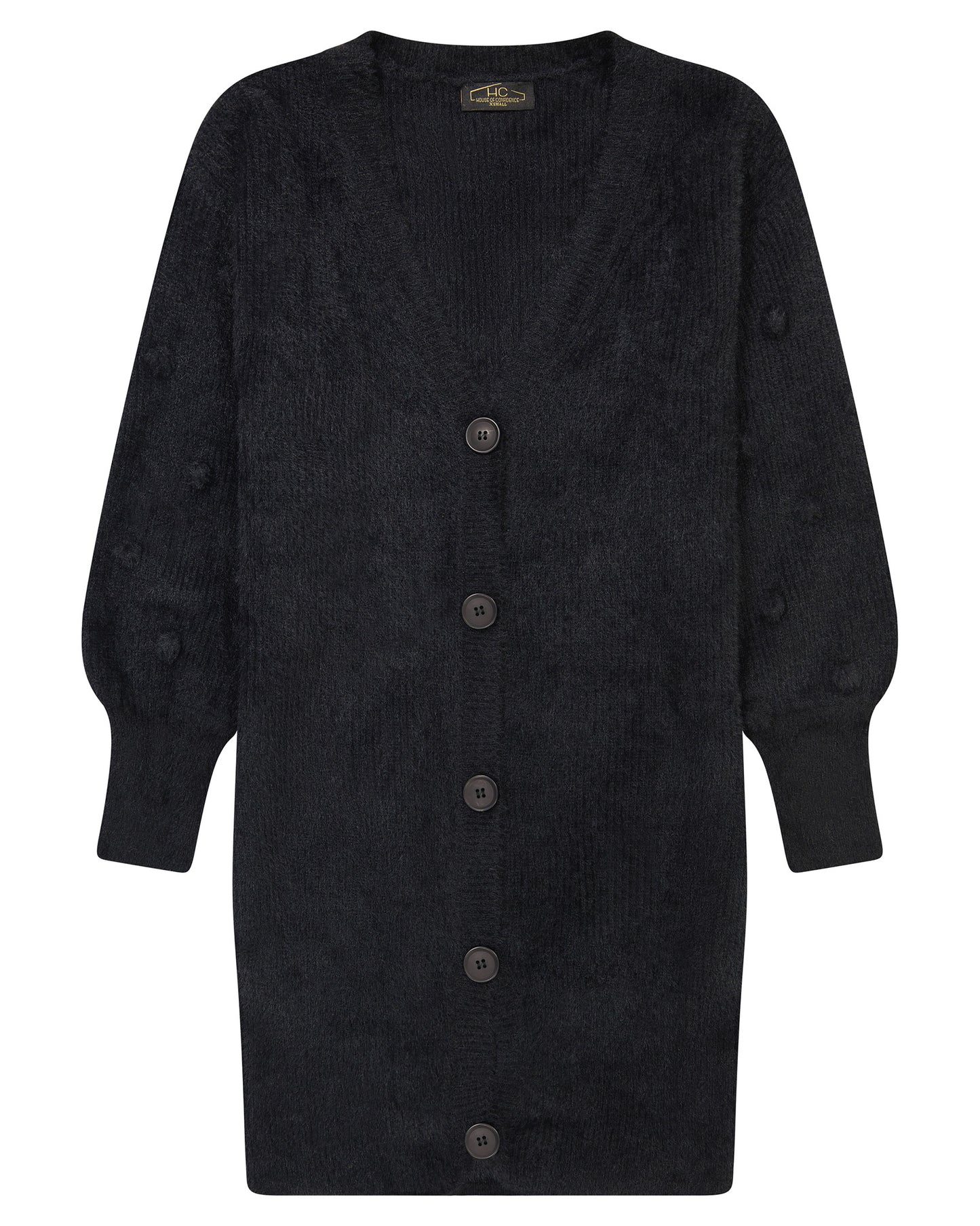 Pom Pom Sleeve Cardigan