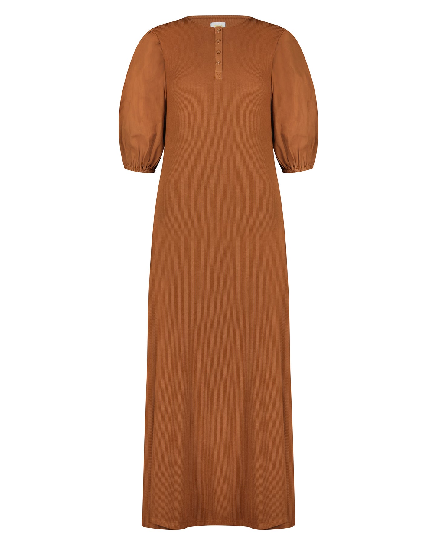 Puff Sleeve Henley Dress