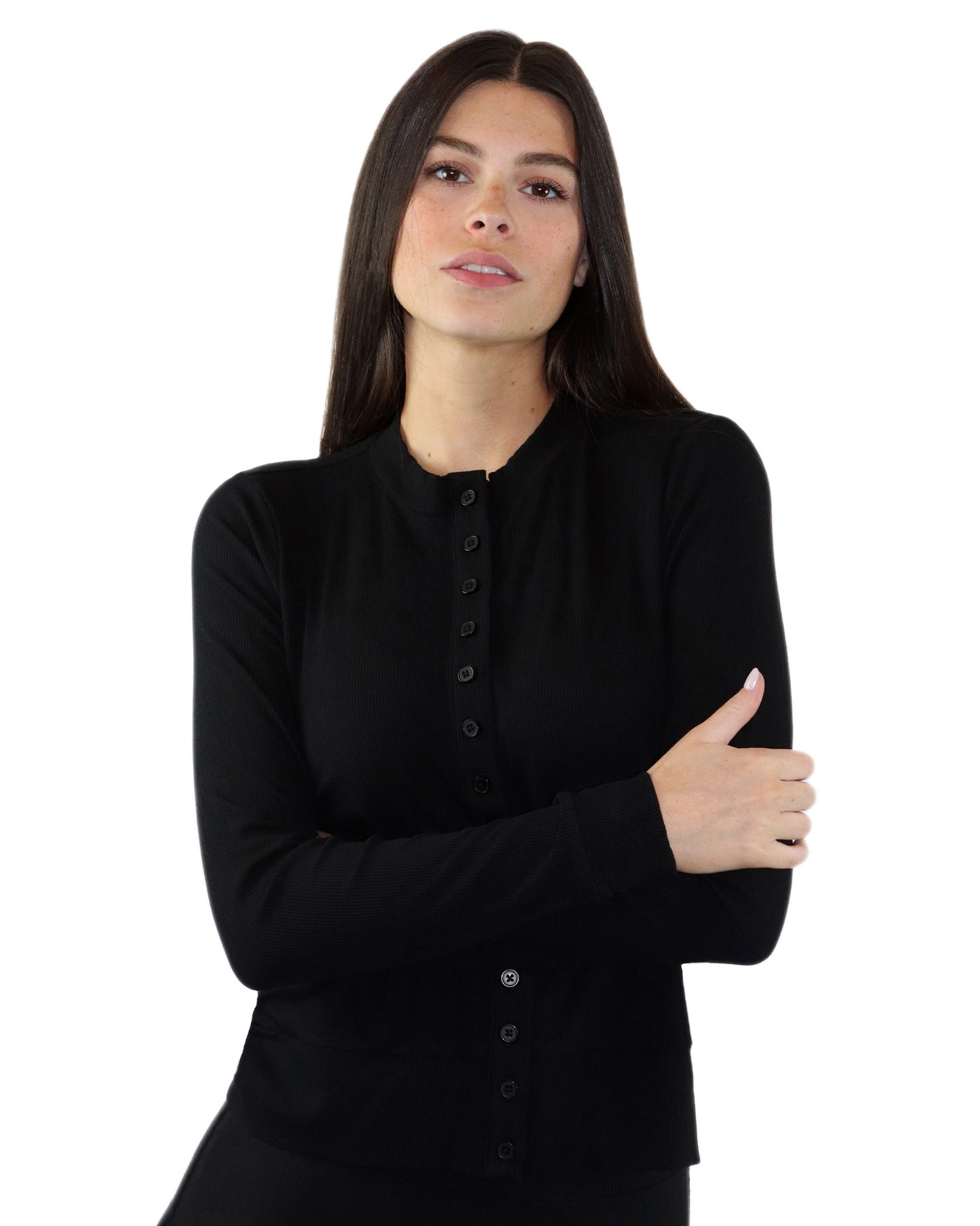 Rib Cardigan tee