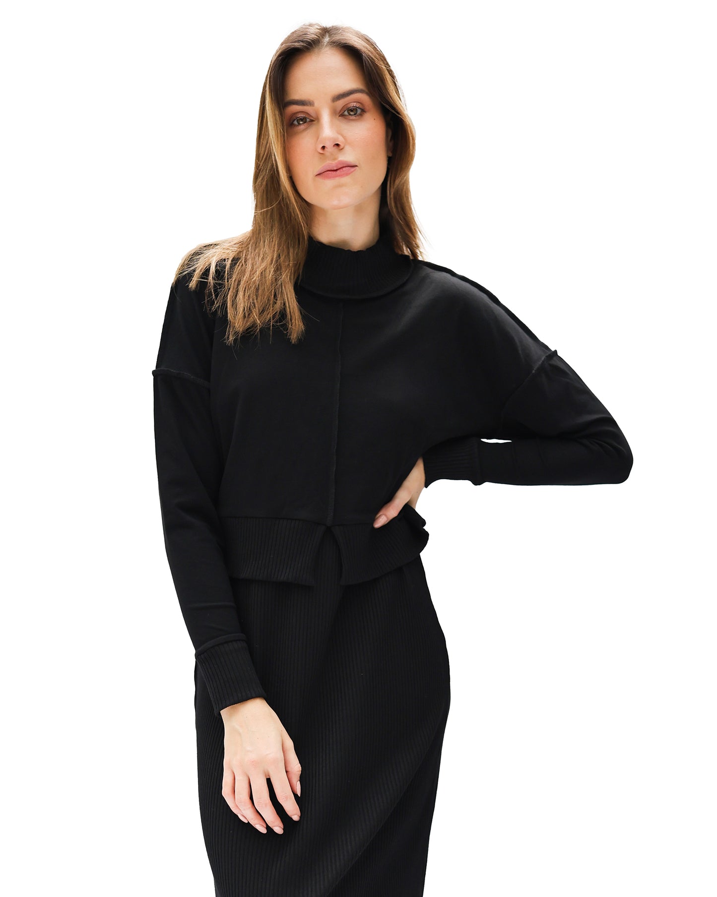 Reversed Seam Crop Top