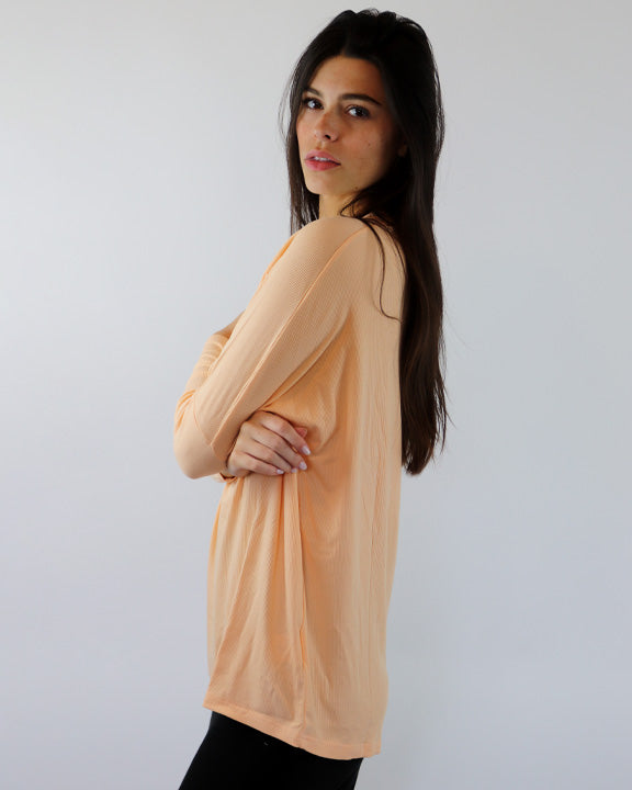 Half Zip Dolman Tee