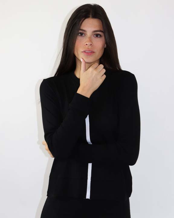 Long Back Zip Tee