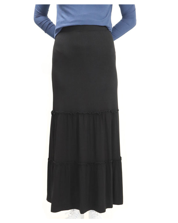 Jersey Tiered Skirt