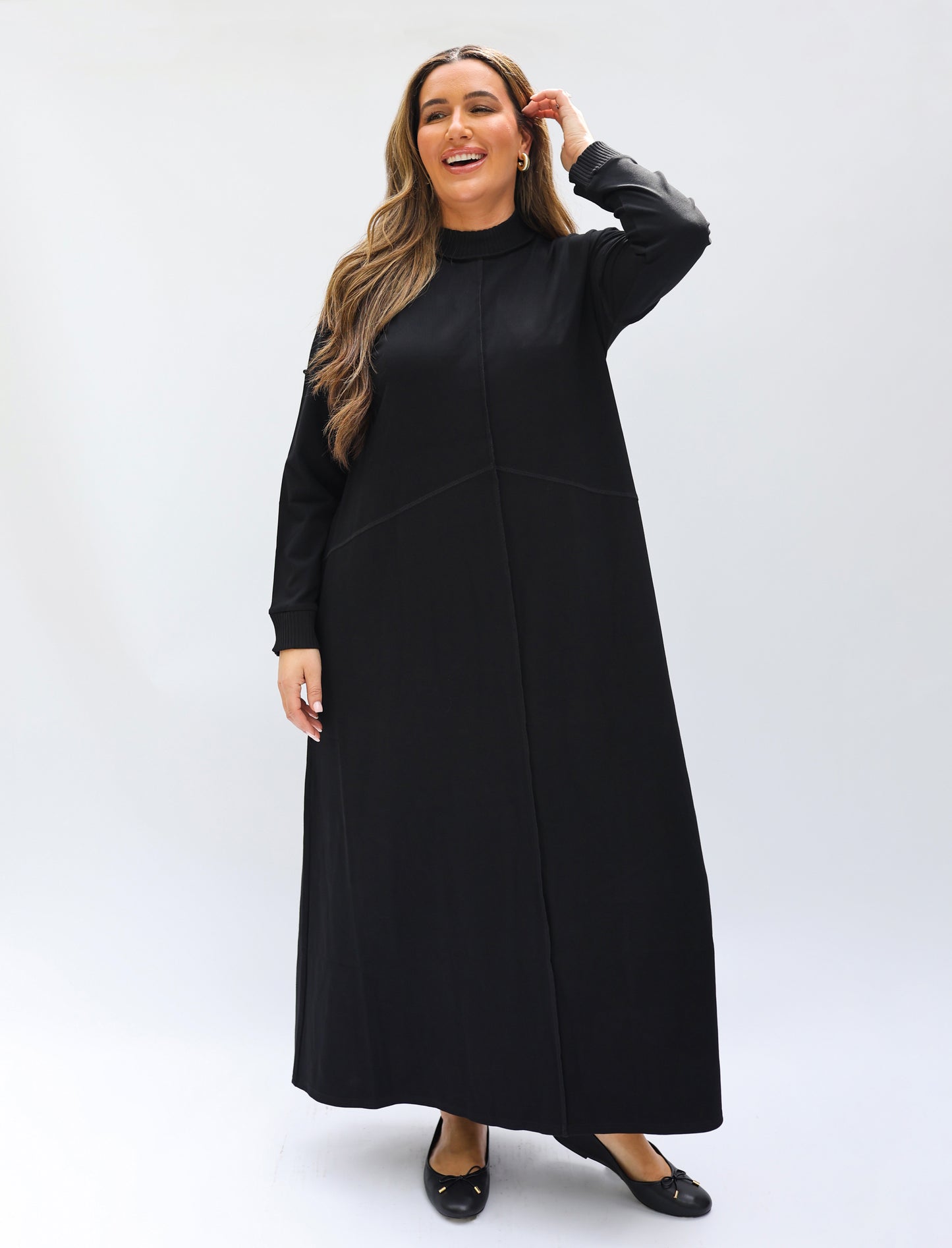 Reversed Seam Maxi Dress