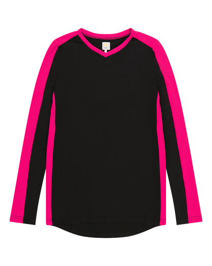 Contrast pop V tee