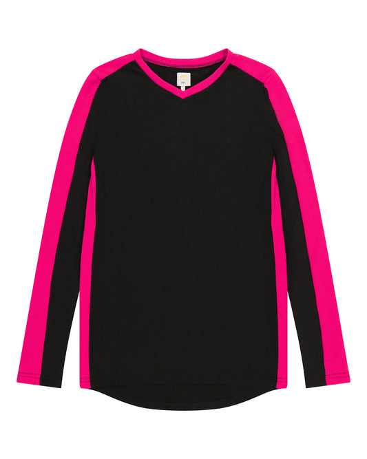 Contrast pop V tee
