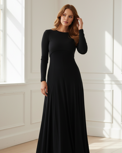 Crop Maxi Overlay Dress