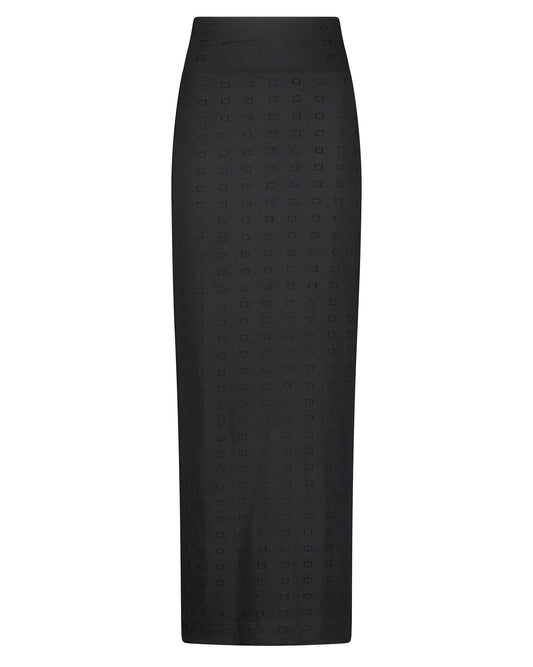 Foil Maxi Pencil skirt