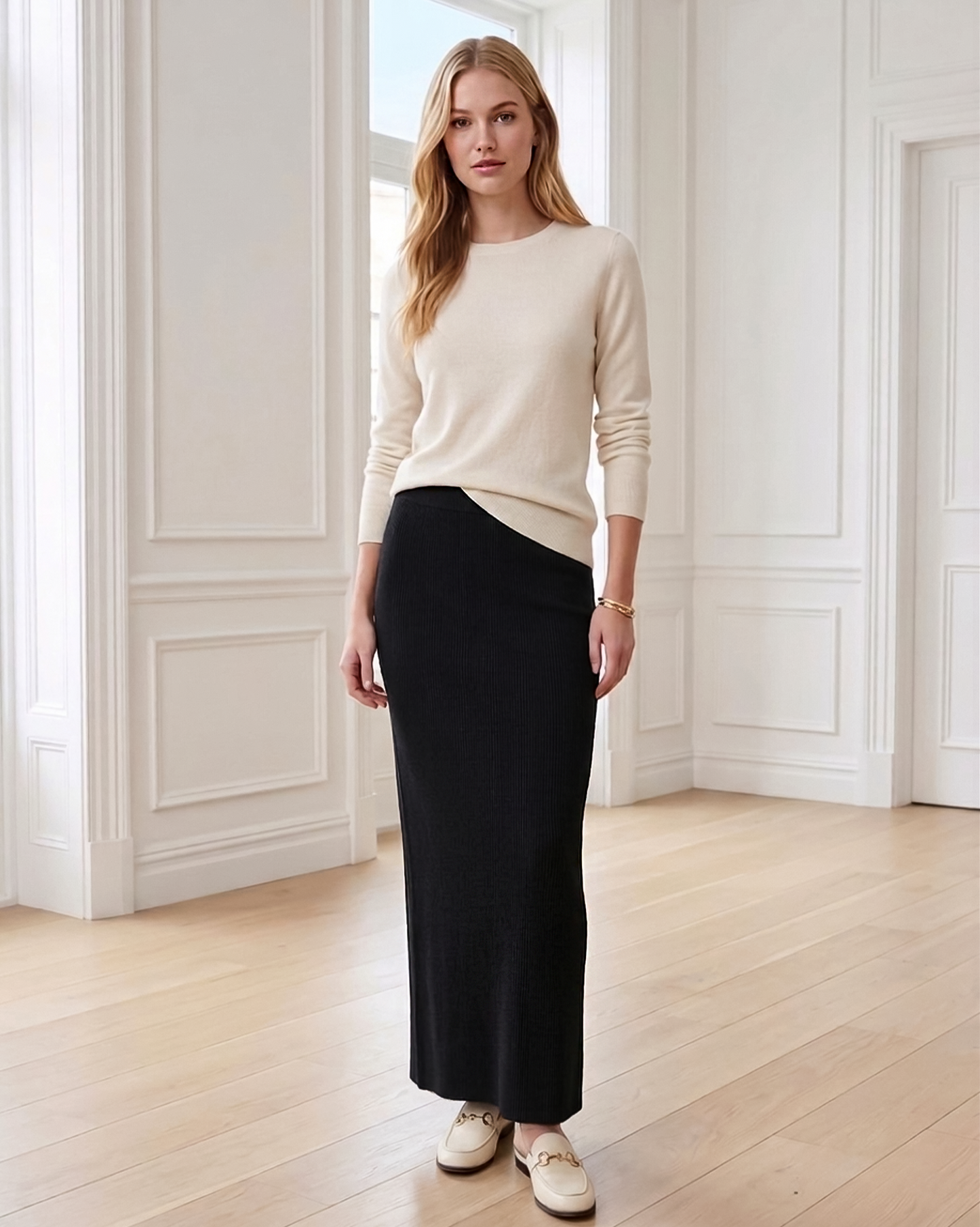 Jersey Maxi Pencil skirt