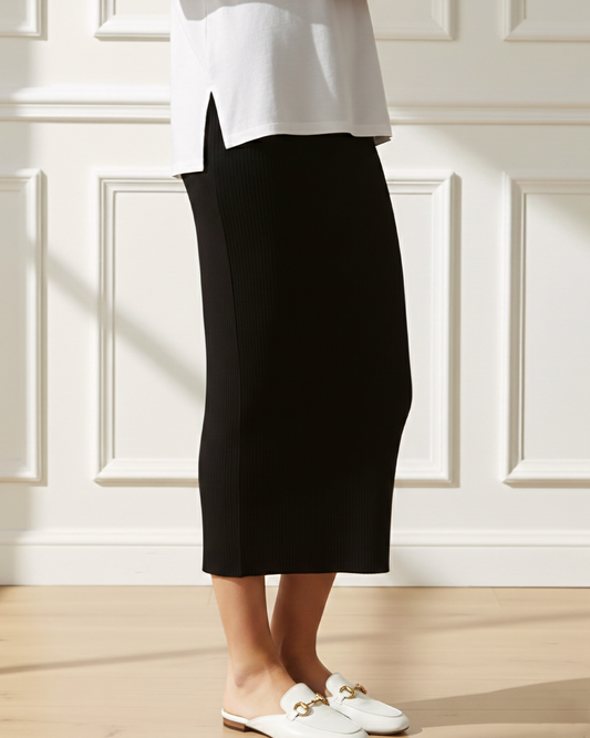 Jersey Midi Pencil Skirt