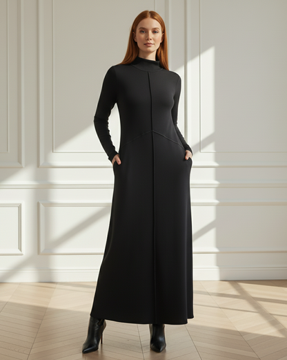 Reversed Seam Maxi Dress