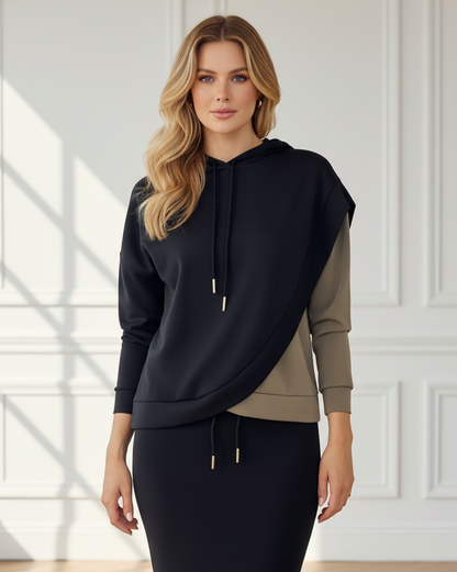 Scuba Crossed Hoodie Colorblock