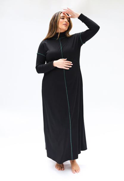 Yume Reversed Seam Maxi  Dress