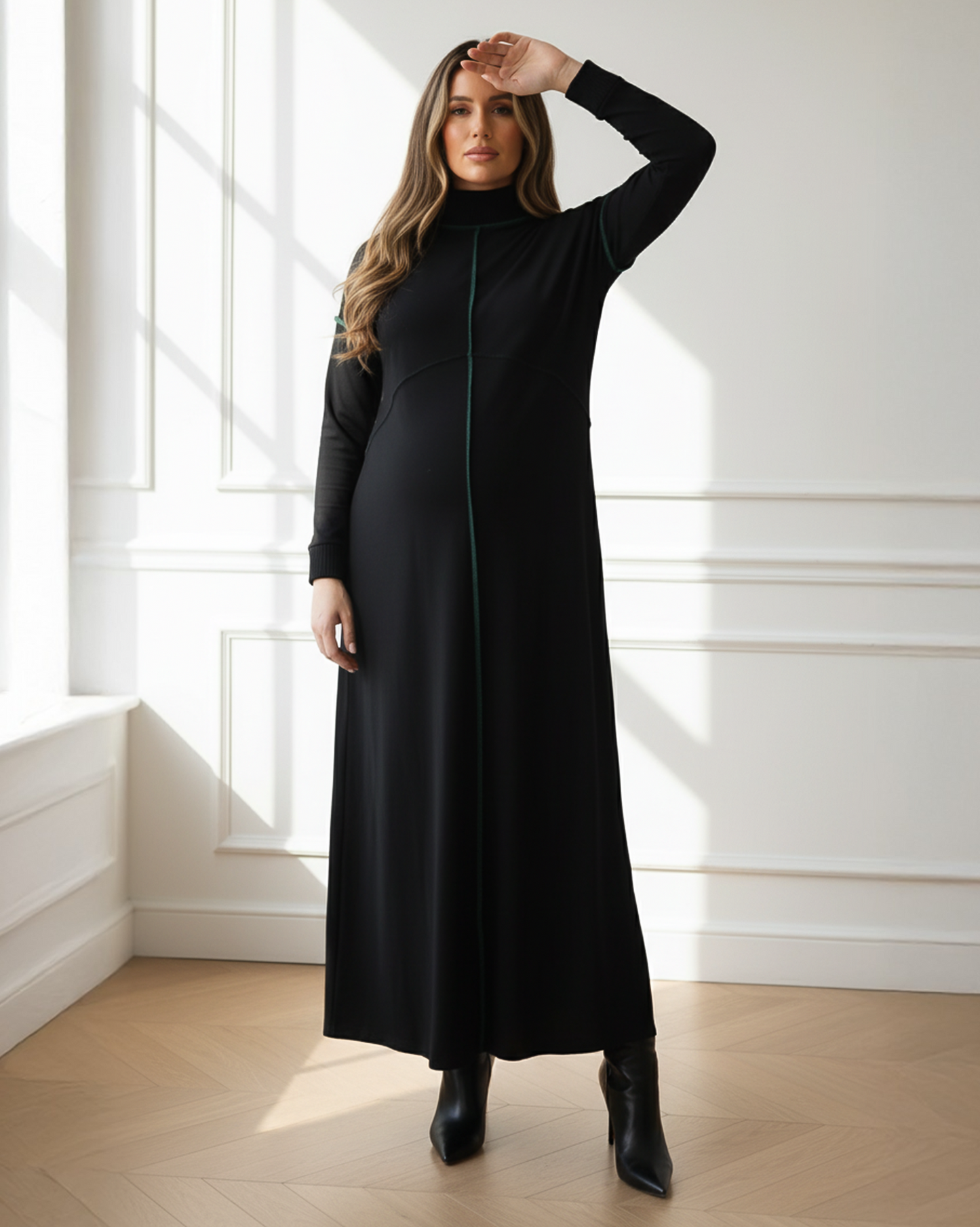 YUME Reversed Seam Maxi Dress
