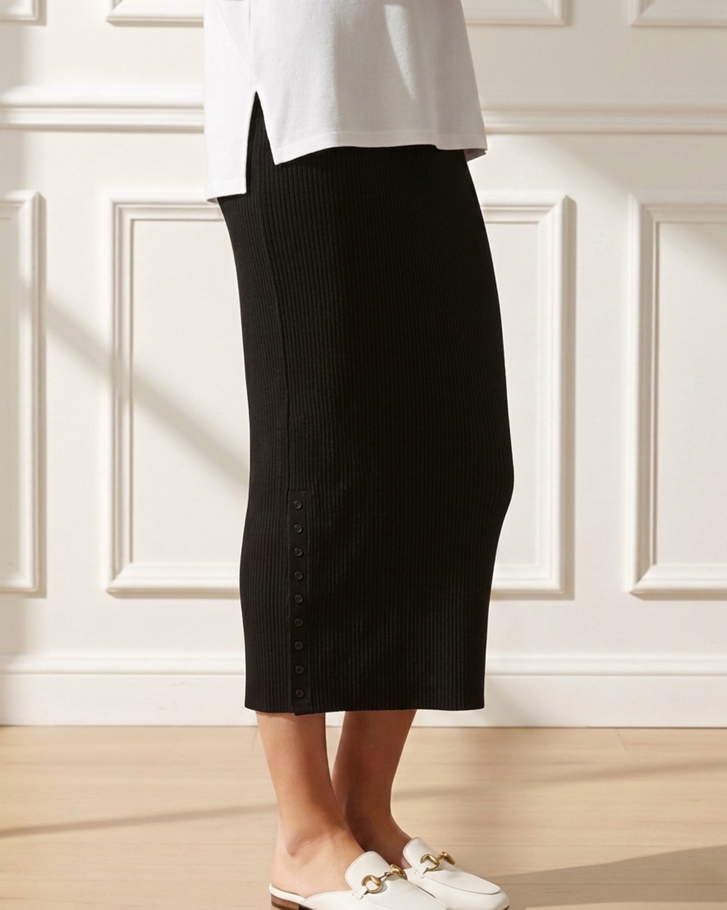 Midi pencil skirt